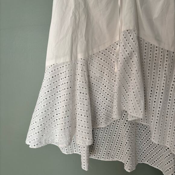 Club Monaco Ruanne Asymetrical Eyelet Ruffled Skirt - Picture 6 of 8